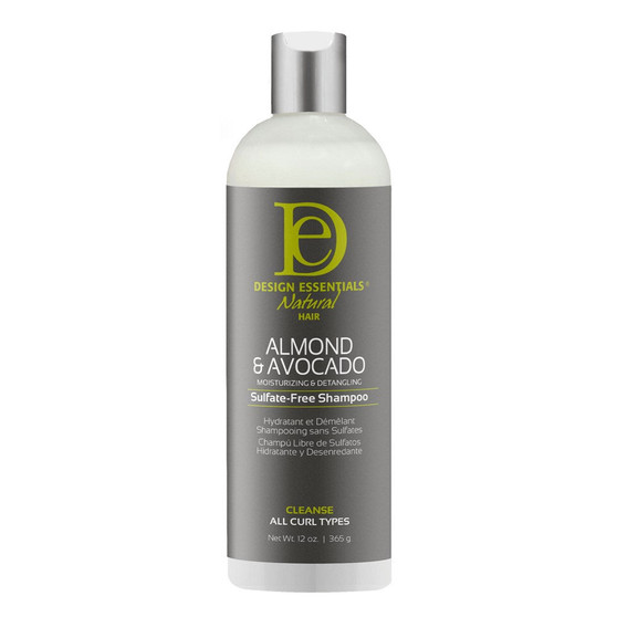 DESIGN ESSENTIALS Almond &amp; Avocado Moisturizing &amp; Detangling Sulfate-Free Shampoo
