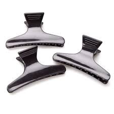 Large Butterfly Clips – Black Economy 12/pack