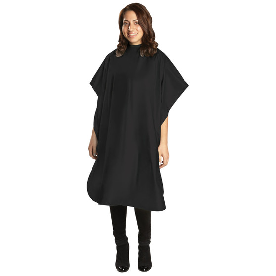 BabylissPRO All Purpose Cape Self-Adhesive Neck Closure Black Vinyl
