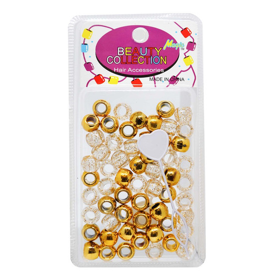 MAGIC COLLECTION Metallic &amp; Glitter Beads Mix