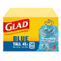 GLAD Blue Recycling Bag w/Drawstring [Tall 45L, 60X70 cm]