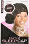 MAGIC COLLECTION Satin Sleep Cap Black