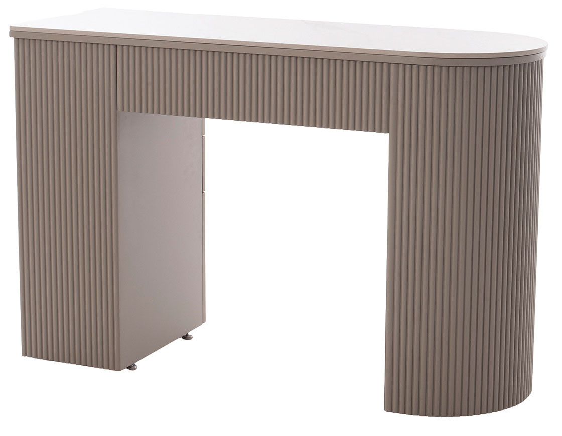 Esthetix Francesca nail desk, grey, view 1