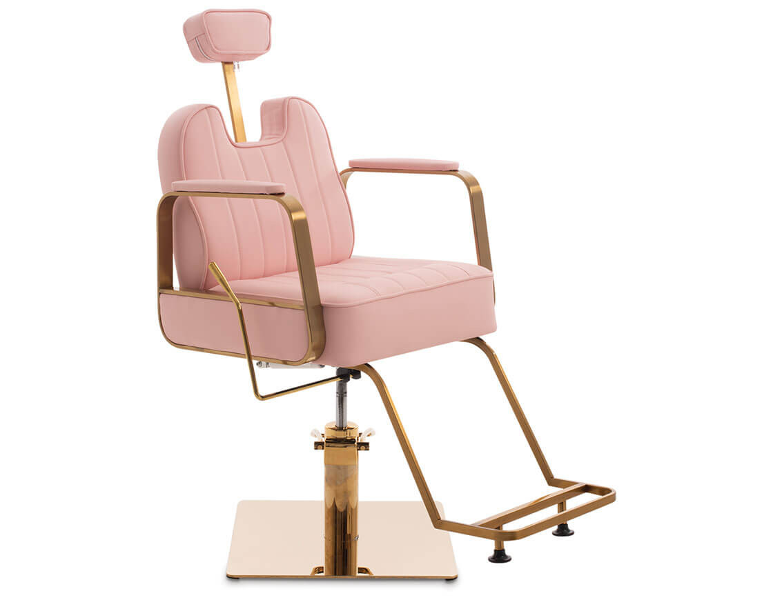 Pink Minerva Styling Chair Eyebrow Chair Salon Equivenlent Chair