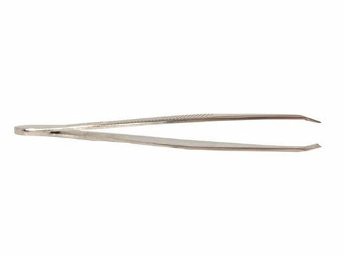 Beauty Essentials tweezers flat gilt 89mm