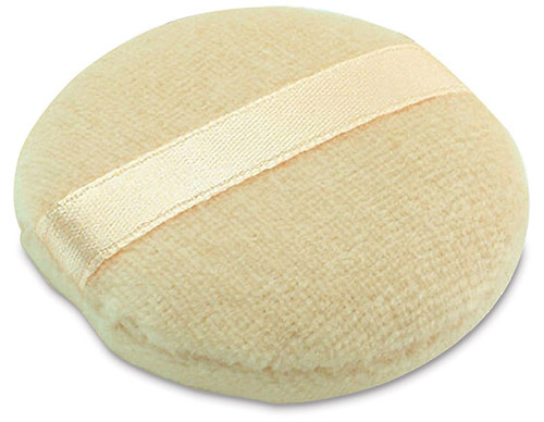 Powder puff with ribbon, 60mm