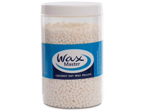 White Wax Master hot wax pellets in coconut