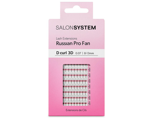 Salon System 3D pro fan lashes D curl, 8-13mm