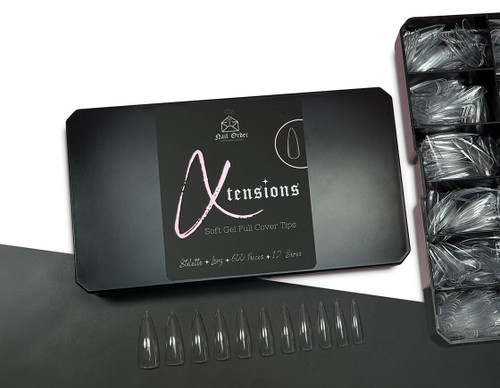Nail Order stiletto full cover tips, long (600)