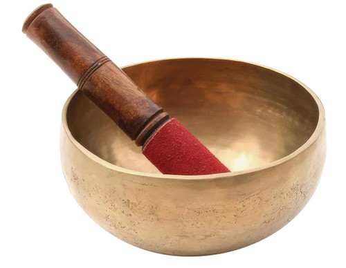 Yogamatters singing bowl with bamboo stick, large