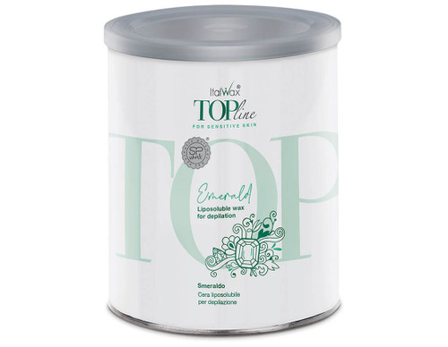 Italwax topline liposoluble warm wax 800ml, emerald