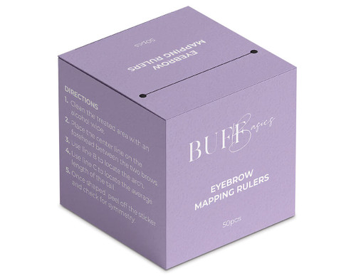 Buff Browz mapping ruler stickers (50) - Ellisons