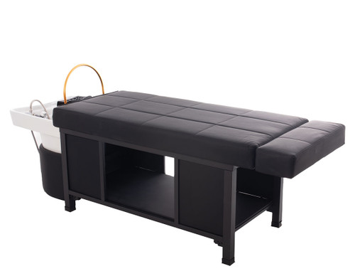 Hair and Nature Japanese head spa and massage bed package, black