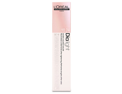 Box of L'Oréal DIA Light semi-permanent hair colour, 50ml, shade 10-24 lightest iridescent copper blonde