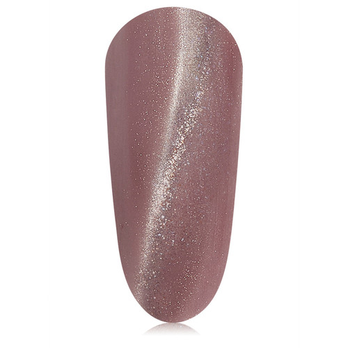 The GelBottle Inc gel polish nail swatch in the pink shimmery shade, Bliss.