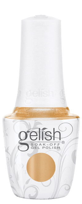 Gelish soak off gel polish 15ml bottle in shade Give Me a Bubbly with a white cap.