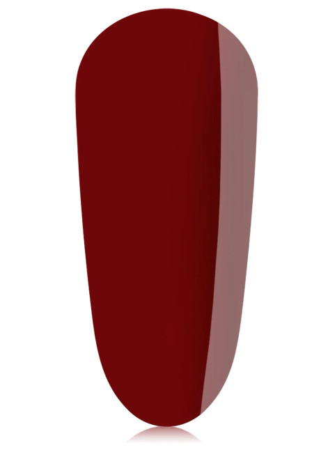 The GelBottle Inc gel polish nail swatch in the red shade, Rogue.