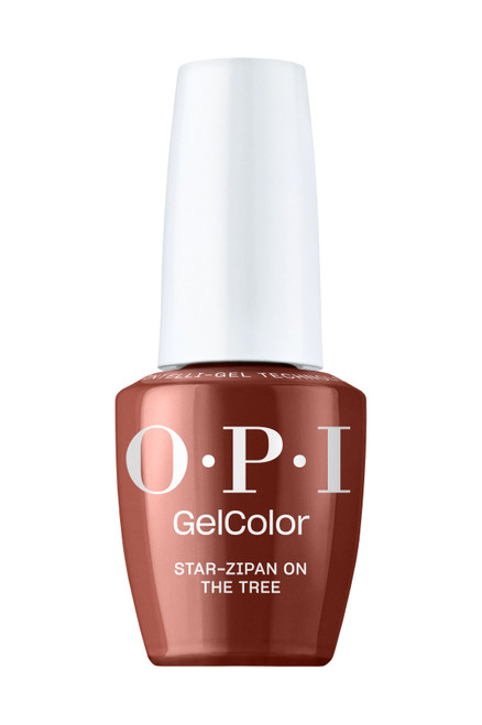 OPI Intelli-Gel nail polish 15ml bottle int he brown shade, Star-Zipan on the Tree.