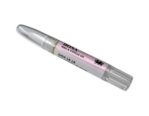 HONA Ooh La La mini nail and cuticle oil pen 1ml on a white background.
