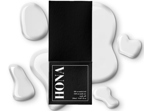 HONA cat eye gel nail polish 20ml black bottle in the shade, Silky.