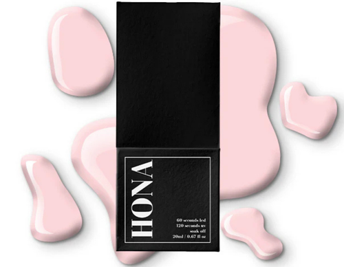 HONA gel nail polish 20ml, French Kiss swatch