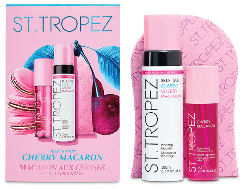 St Tropez classic self tan kit, cherry macaron