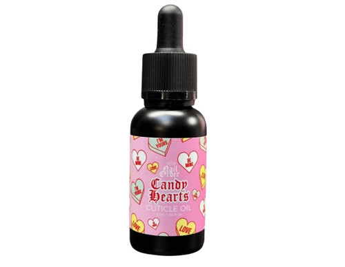 Nail Order cuticle oil 30ml bottle in the scent, Candy Hearts.