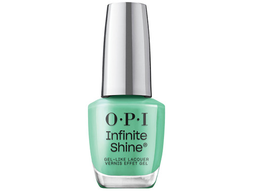 OPI Infinite Shine 15ml bottle in the shade, Big Apple Green.