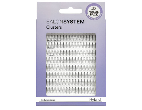 Salon System cluster hybrid lashes value pack, medium