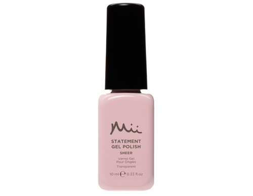 Mii statement gel nail polish in a 10ml bottle for the shade, Pinky Promise.