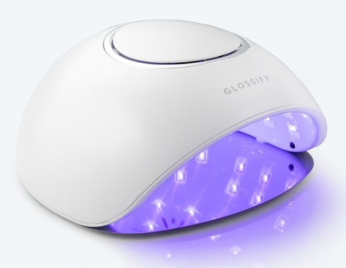 Glossify beginners UV/LED nail lamp with Glossify branding.