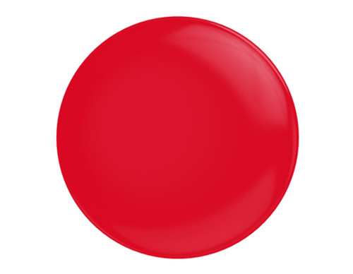Glossify HEMA-free gel nail polish nail swatch in the shade, Royal Red.