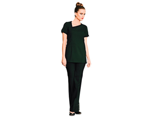 Scooped neckline tunic, black size 12