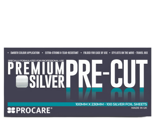 Procare foil, silver hair strips 225mm x 100mm