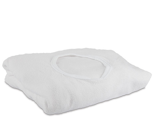 Aztex couch cover with facehole, white