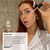5 star review of the Sienna X self tan serum drops featuring a female applying it on her face