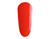 The GelBottle Inc gel nail polish nail swatch in the bright red shade, August.