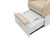 Esthetix Isabella pedicure chair, taupe/gold