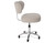 Esthetix Sienna therapist stool, grey/black titanium side view