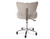 Back view of Esthetix Sienna therapist stool, grey/black titanium