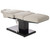 Esthetix Alessandra electric beauty bed, grey/black titanium laid flat