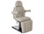 Esthetix Alessandra electric beauty bed, grey/black titanium in a seated position