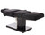 Esthetix Alessandra electric beauty bed, black/black titanium laid flat