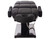 Head view of Esthetix Alessandra electric beauty bed, black/black titanium