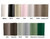 Esthetix Dolcevita fabric colour swatches