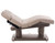 Side view of Esthetix premium spa electric couch in silver grey with plush cushioning and adjustable back and front..