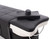 Close up of Hair and Nature Japanese head spa bed package in black with built-in basin and cushions.