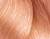 Hair swatch of L'Oréal DIA Light 10-24 lightest iridescent copper blonde, showing silky, shiny copper-blonde strands