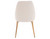 Esthetix Lucia client chair, white/gold