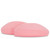 Two pink LashBase flat silicone lash shields size large on a white background